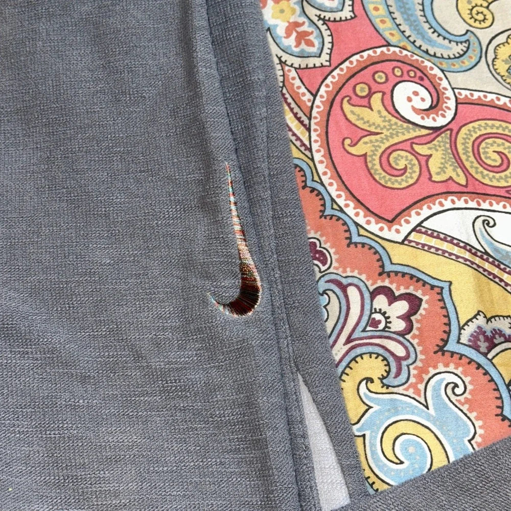 Nike Yoga Dri-FIT Youth XL Gray Jogger Pants Multi-Color Swoosh CZ2218-068